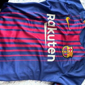 Blue and Red Barcelona FC Jersey